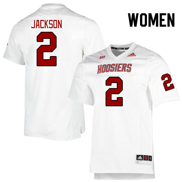 Women #2 Tayven Jackson Indiana Hoosiers College Football Jerseys Stitched-Retro